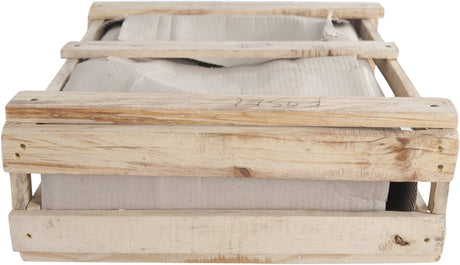 Differnz fossil waskom 45x12cm hout crã©me