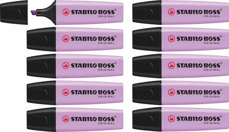 Stabilo boss original pastel - markeerstift - lila blush - doos 10 stuks