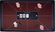 Longfield pokerkleed rood 140x80 cm - polyester rubber - glad speeloppervlak - poker dobbel accessoire - engelhart