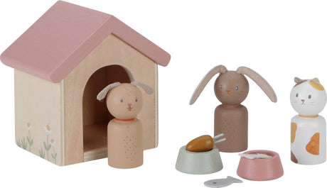 Little dutch - aanvulset poppenhuis - huisdieren fsc