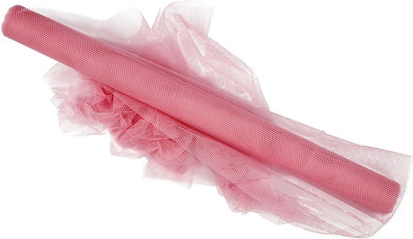Creativ company tule rol zacht roze 5 meter - knutselmateriaal decoratie.