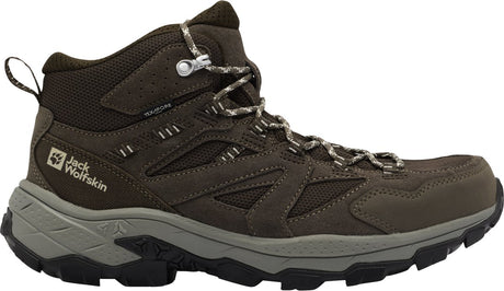 Jack wolfskin vojo tour texapore mid m heren wandelschoenen-cold coffee 46