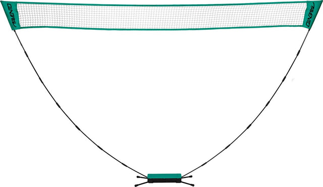 Avento badmintonnet in box - groen zwart - net 270 x 23 cm - hoogte 150 cm - compact en lichtgewicht