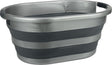 Abbey camp wasteil - opvouwbaar - 27 liter - grijs - 53.5 x 40 x 24 cm
