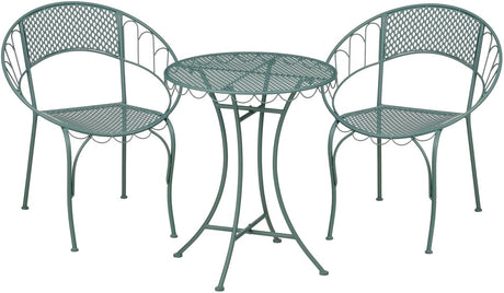 Mica decorations marseille bistroset - set van 3 - ijzer - groen