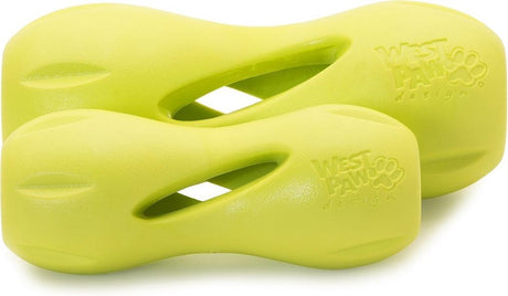 Zogoflex west paw qwizl - honden speelgoed - extra sterk - vulbaar met brokjes - groen - small - 14 cm