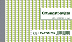 Exacompta ontvangstbewijs (kwitantieboekje) 10,5x18 dupli nl