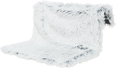 Trixie - kattenmand - radiator hangmat harvey - langhaar pluche velours - wit zwart - 45x31x26 cm
