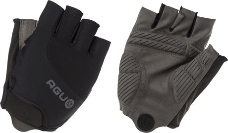 Agu super gel - fietshandschoenen - unisex - 4 mm gelpadding - ax suede grip - vingerloos - zwart - s
