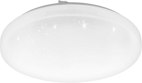 Eglo frania-s plafondlamp - led - ø33 cm - 1-lichts - wit kristaleffect