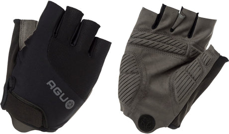 Agu super gel - fietshandschoenen - 4 mm gelpadding - ax suede grip - vingerloos - unisex - zwart - xxl
