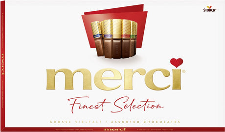 Merci finest selection - assorti- chocolade- 400gr - 8 verschillende chocoladespecialiteiten