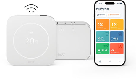 Tado° draadloze slimme thermostaat x (2e gen.) starterskit - opentherm relay - matter, google home, alexa apple home - wit