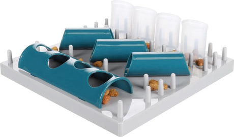 Flamingo hondenspeelgoed – fumbo interactief speeltje – hondenspeelgoed – hondensnacks – hondensnoepjes – 29,5 x 29,5 x 9,5 cm – grijs one size