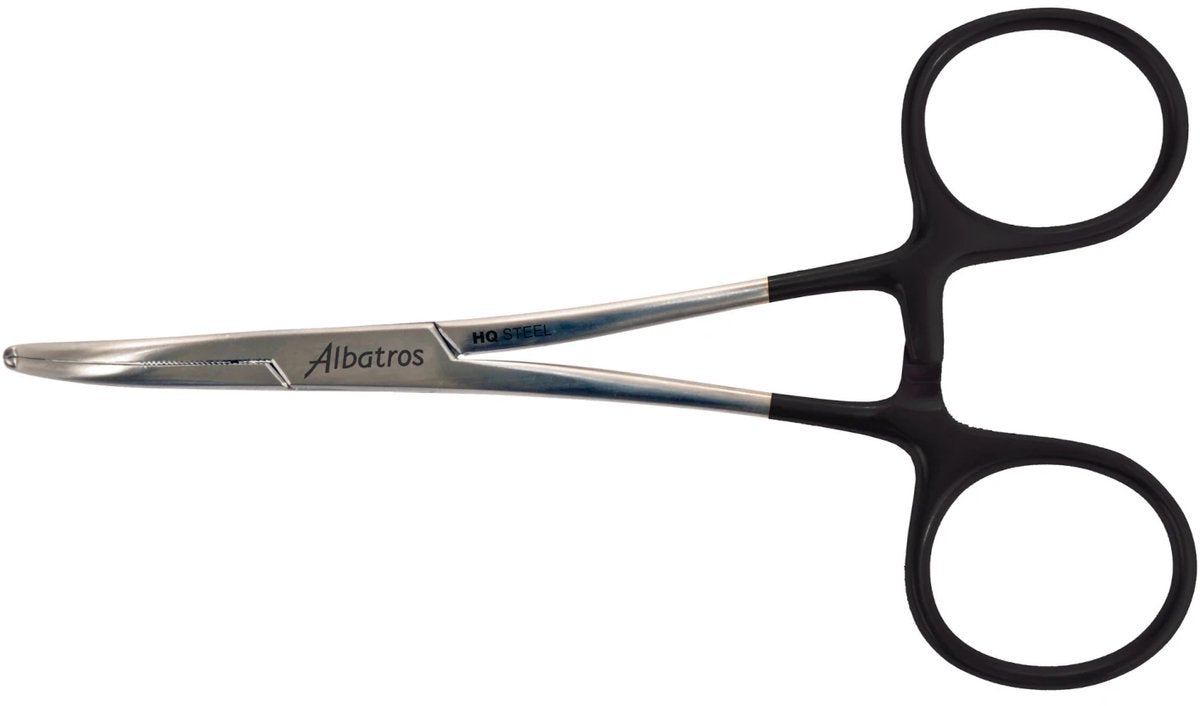 Albatros adertang krom - professionele roestvrijstalen tang voor precisiewerk bij vissen 12cm