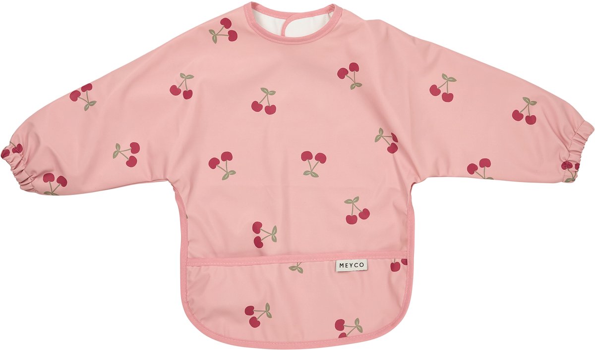 Meyco baby meyco cherry mouwslab - 6 - 18 maanden - soft rose