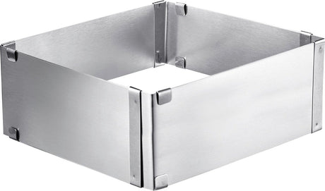 Westmark bakframe, verstelbaar: 15,5 - 28 cm, extra hoog: 8 cm, roestvrij staal, zilver, 31332260