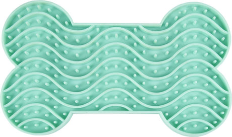 Flamingo likmat yummee – muntgroen – s – 15 x 8,6 x 1,9 cm – antischrok likmat voor kleine honden en katten