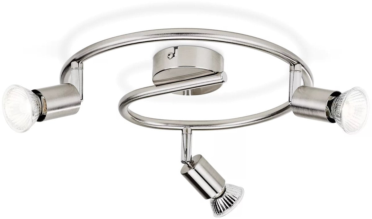 Philips led philips limbali opbouwspot - 3-lichts - nikkel