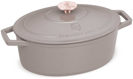 Berlingerhaus berlinger haus 6541 - gietijzeren braadpan - taupe collection - 30 cm - beige