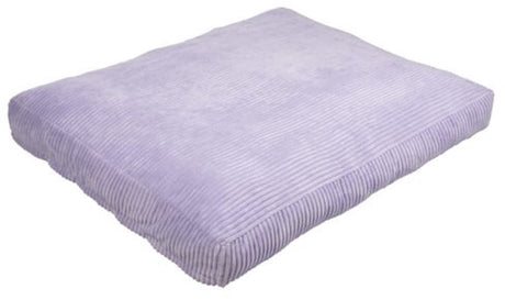 Coockoo cozy uni hondenkussen - hondenbed met afneembare wasbare hoes - anti-slip - maat s 60x50x10cm - paars