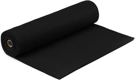 Vaessen creative vilt op rol - zwart - 1 mm - 45 cm x 5 m