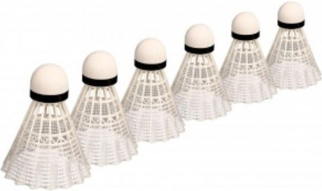 Non-branded badminton shuttles wit 5 stuks