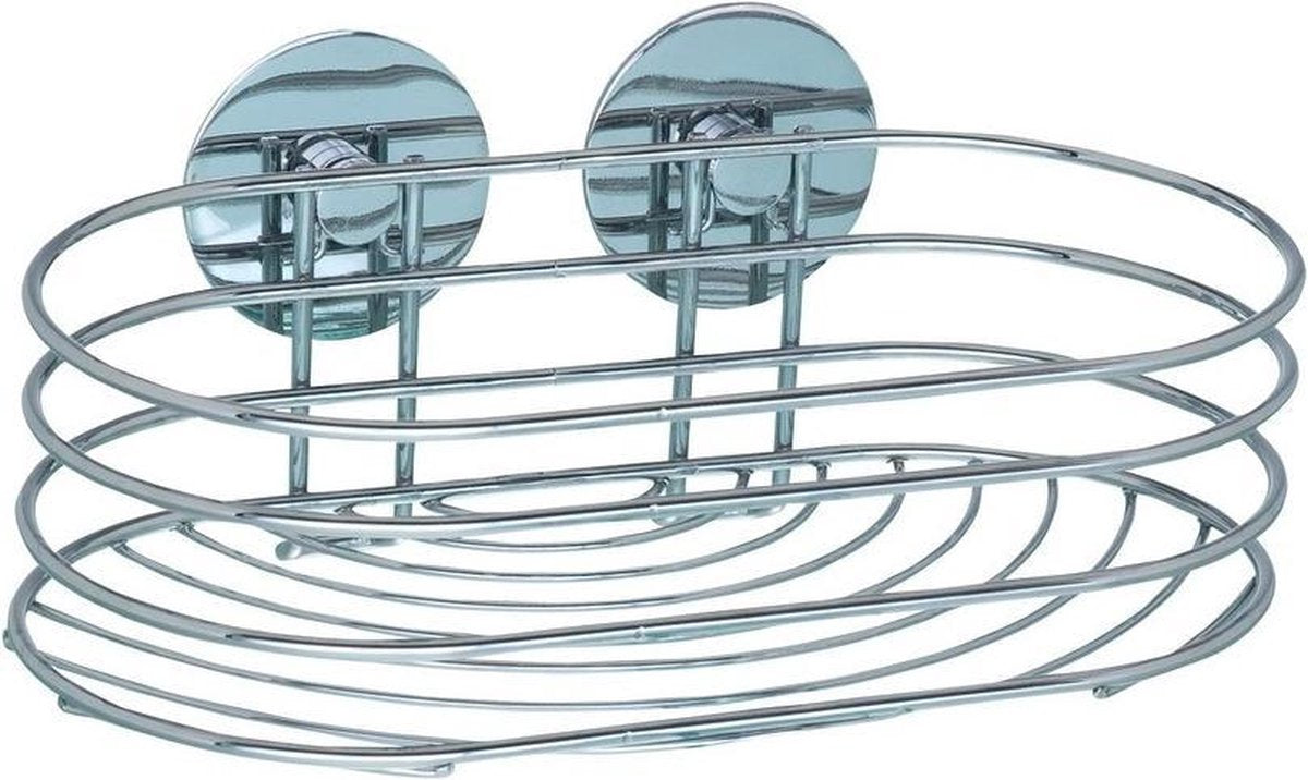 Wenko doucherek turbo-loc 23,5 x 10,5 x 13,5 cm rvs zilver