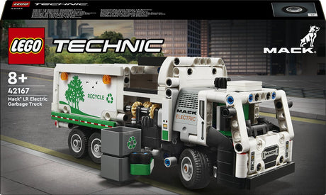 Lego 42167 technic mack lr electric vuilniswagen speelgoed vrachtwagen voertuig set