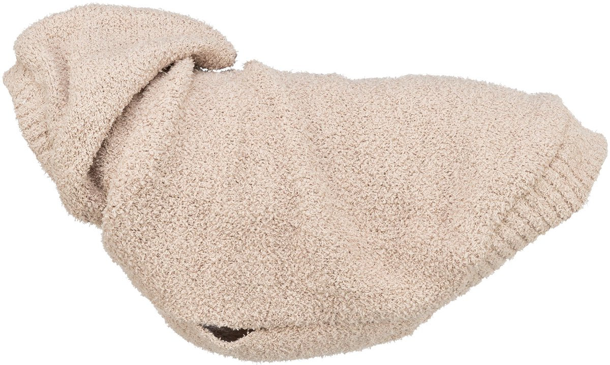 Trixie hondentrui - carson hoodie met capuchon zand - 30cm ruglengte