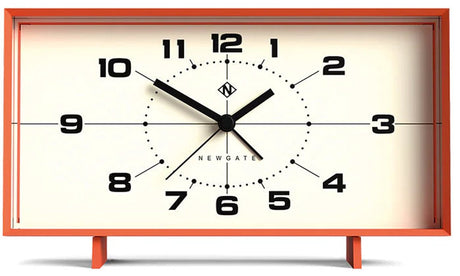 Newgate wideboy - wekker - oranje met creme wijzerplaat