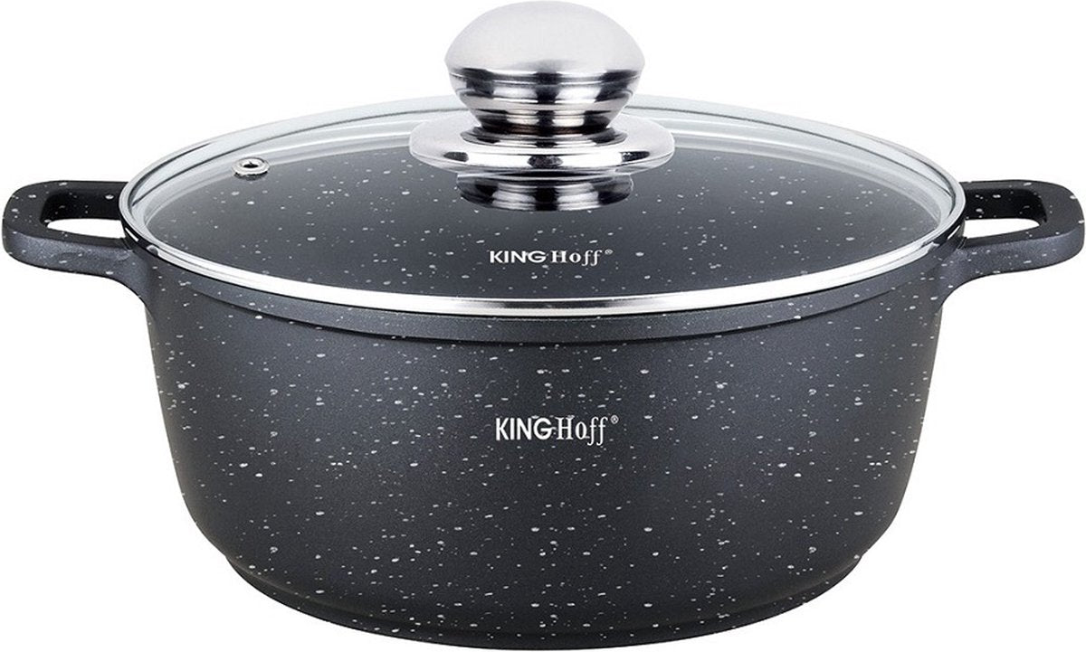Kinghoff 1593 - braadpan - met aromaknop - 20 cm - 2.3 liter