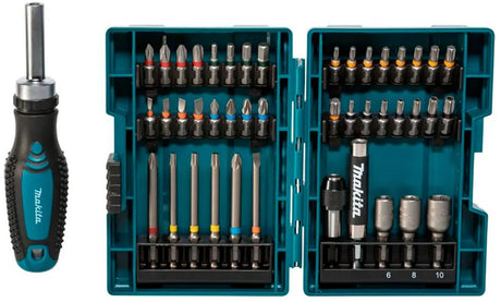 Merkloos sans marque 44-delige bitset met ratel en magnetische adapters
