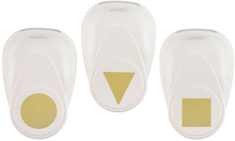 Vaessen creative pons set - figuurpons - vormen - 3 st. - 1,8 tot 2,5 cm
