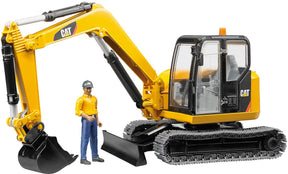 Bruder 2466 cat minibagger met speelfiguur