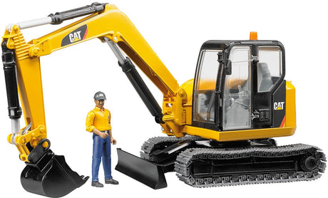 Bruder 2466 cat minibagger met speelfiguur