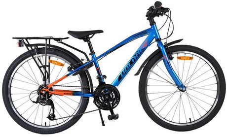 Volare explorer kinderfiets - jongens - 24 inch - blauw - 18 versnellingen