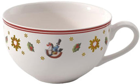 Villeroy boch toy's delight koffiekop kerst - 0.20 liter - rood wit