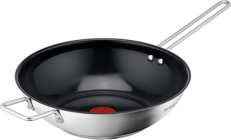 Tefal nordica keramische wokpan 28 cm - pfas-vrij - rvs - geschikt voor inductie