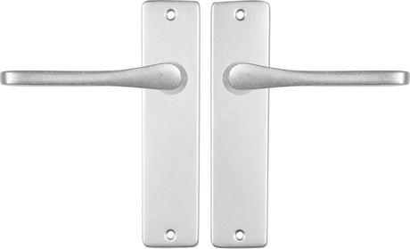 Starx deurklink aluminium â€“ deurbeslag â€“ deurkruk met schild â€“ deurklink vlinder - 43 x 180 mm â€“ ã˜ 18 mm