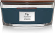 Woodwick heartwick flame ellipse geurkaars - antiquarium - 50 branduren