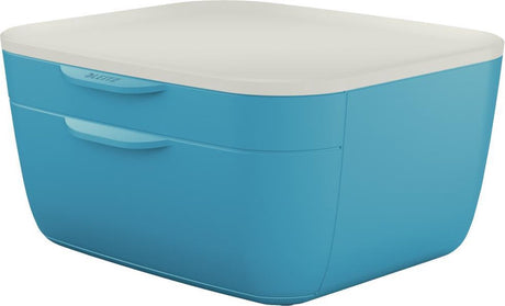 Leitz cosy ladenblok - ladekastje met 2 laden - ladenbox voor bureau - ideaal voor thuiskantoor thuiswerken - sereen blauw