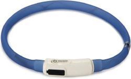 Beeztees safety gear dogini - hondenhalsband - usb - blauw - 35x1 cm one size