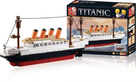 Sluban titanic bouwspeelgoed kinderen vanaf 6 jaar – constructiespeelgoed modelbouw – bouwdoos met 194 bouwstenen – m38-b0576