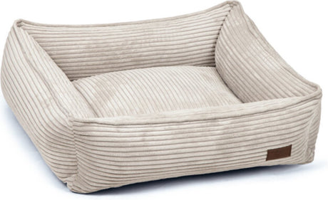 Designed by lotte ribbed - hondenmand - lichtgrijs - 65x60x20 cm