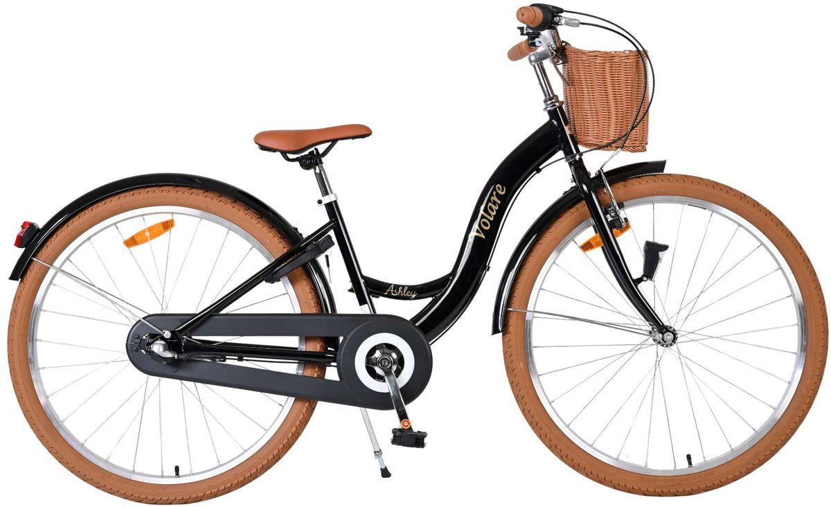 Volare ashley kinderfiets - meisjes - 26 inch - zwart - shimano nexus 3