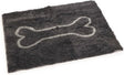 Dog gone smart dirty dog droogloopmat hond - dierenmat - grijs - 88 x 68 cm