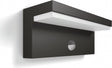 Philips led philips bustan buitenwandlamp - met sensor - antraciet