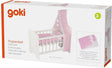 Goki poppenbed - poppenwieg - met beddegoed en baldakijn - 63,4x31,5x67 cm - 3 jaar