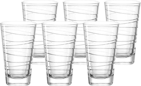 Leonardo vario longdrinkglas transparant - set 6